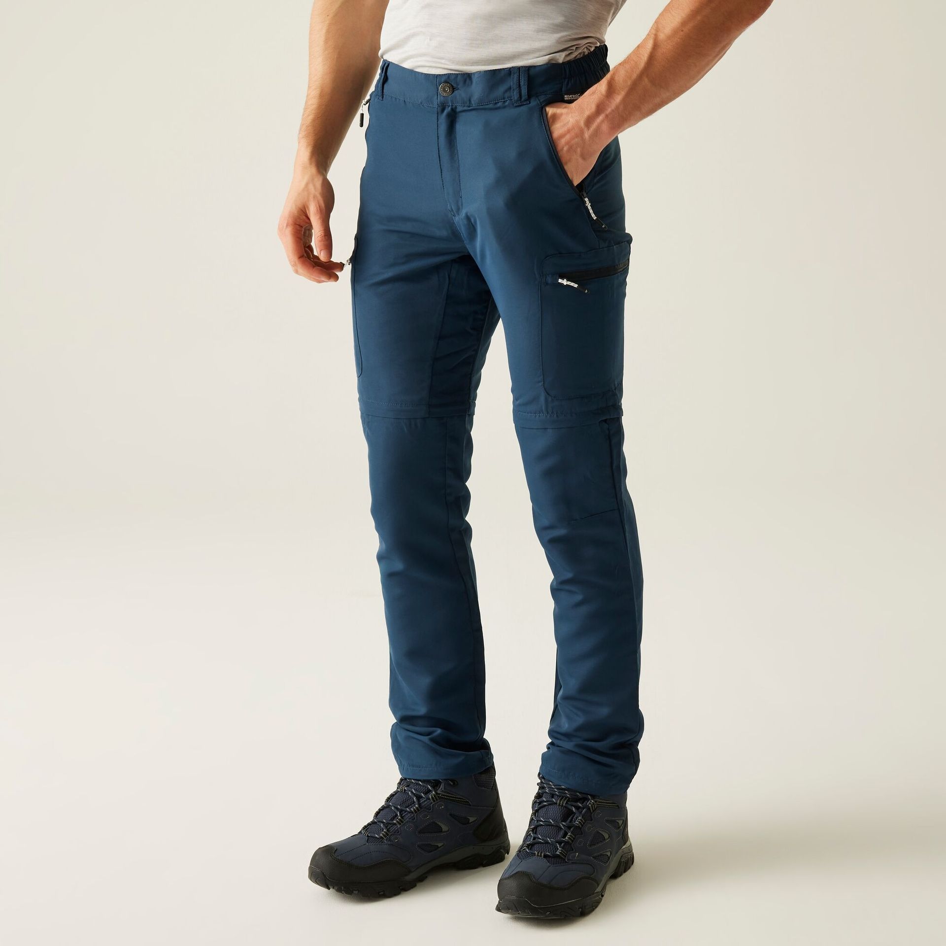 Regatta Męskie spodnie z odpinanymi nogawkami Leesville III Zip Off Multikolor, Rozmiar: EU52 Krótkie