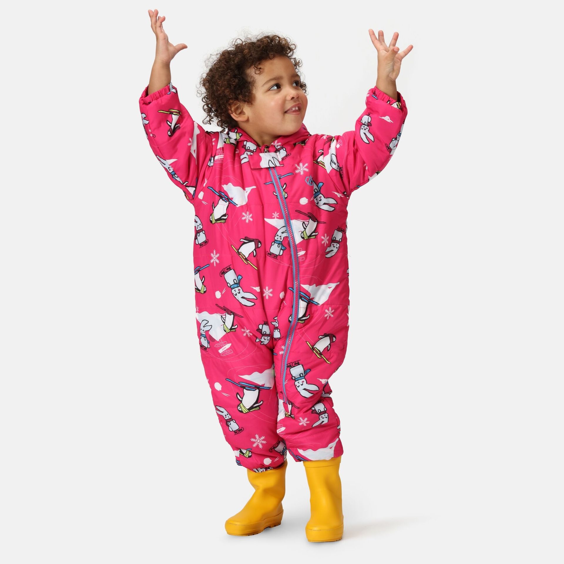 Dare 2b Dziecięcy kombinezon zimowy Bambino II Różowy we wzór, Rozmiar: 98 cm