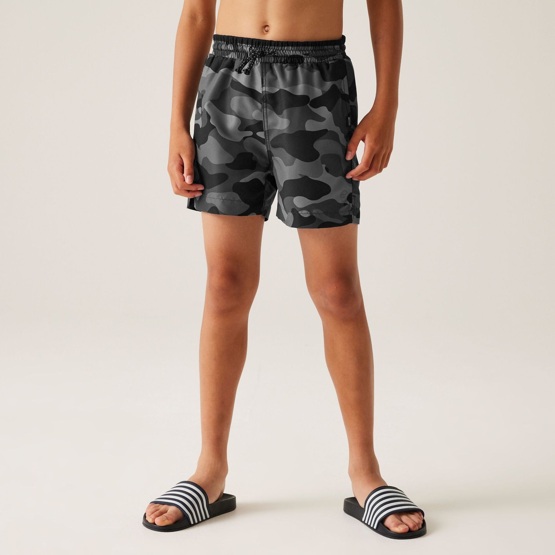 Regatta Dziecięce szorty kąpielowe Skander III Szary, Rozmiar: 128 cm