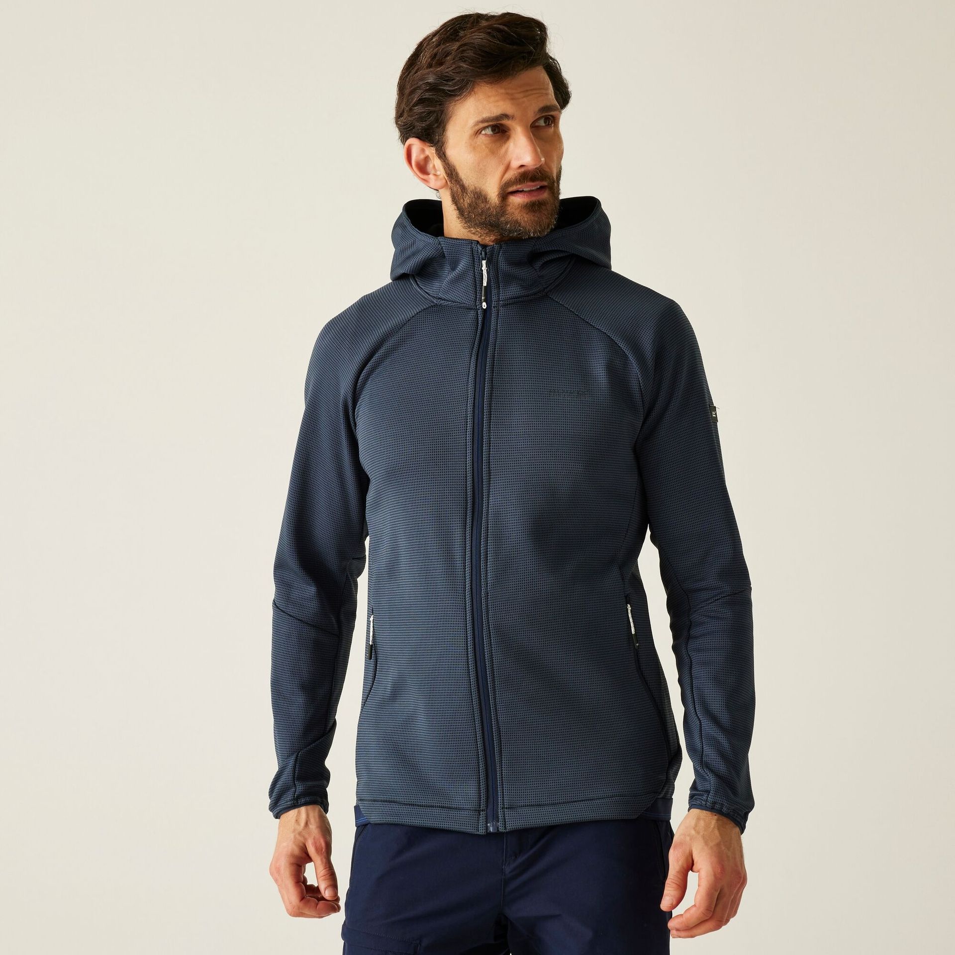Regatta Polar męski rozsuwany z kapturem Everet Niebieski, Rozmiar: 3XL