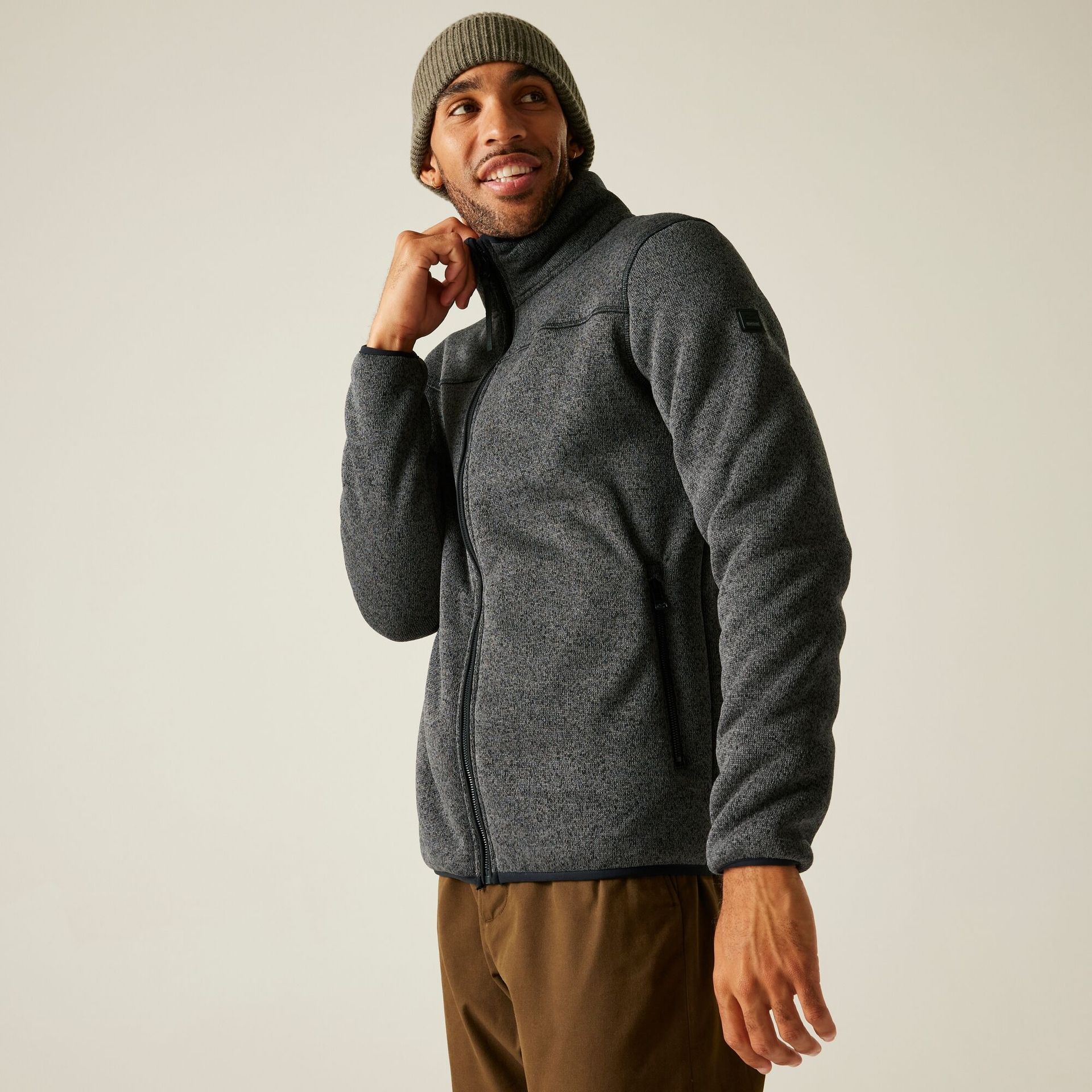 Regatta Polar męski rozsuwany Branleigh Czarny, Rozmiar: 5XL