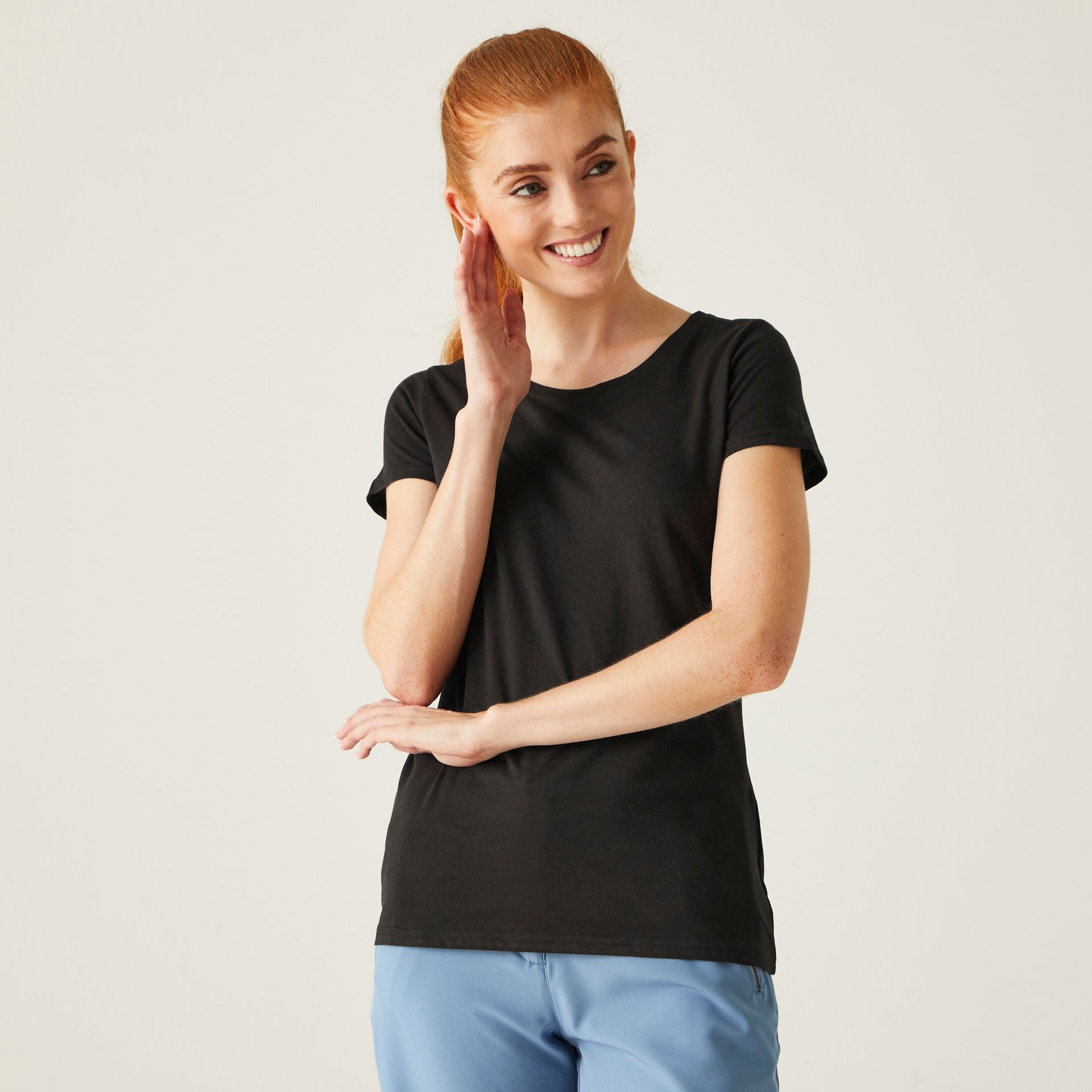 Regatta Damski t-shirt Carlie Czarny, Rozmiar: 46