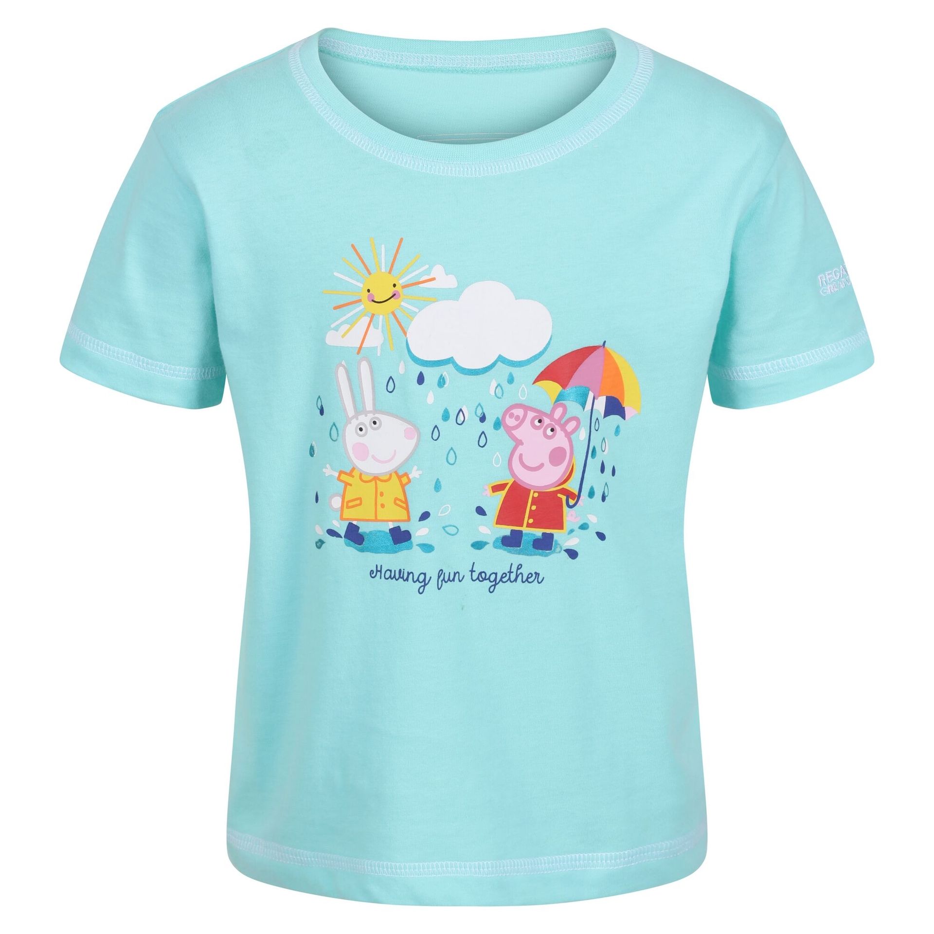 Regatta Dziecięca koszulka Peppa Niebieski, Cotton, Rozmiar: 80 cm