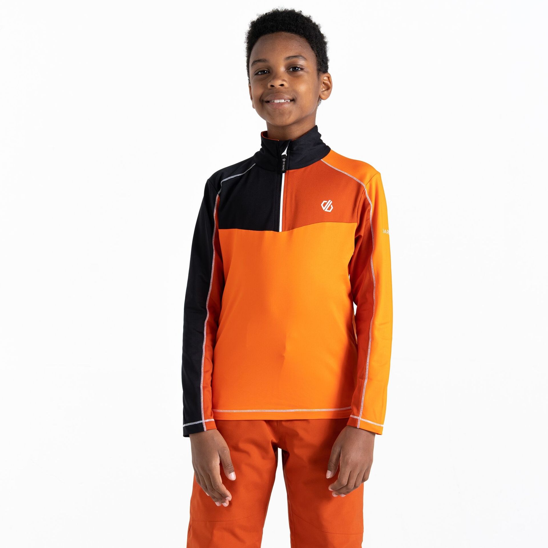 Dare 2b Dziecięca bluza termiczna Formate II Pomarańczowo-czarny, Rozmiar: 104 cm
