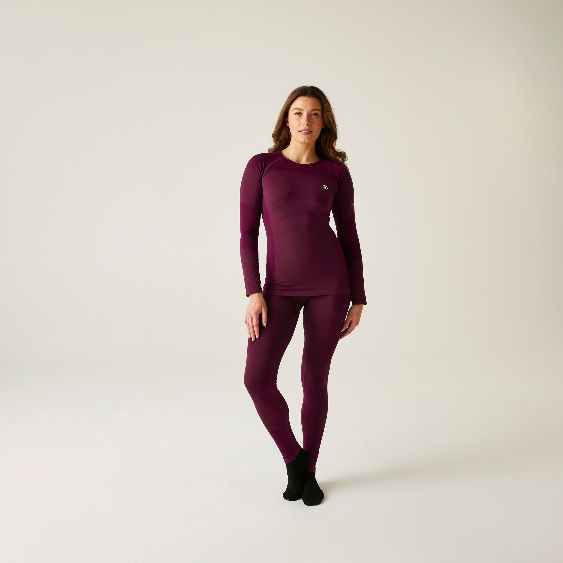 Dare 2b Bielizna termoaktywna damska komplet In The Zone II Fioletowy, Rozmiar: L/XL