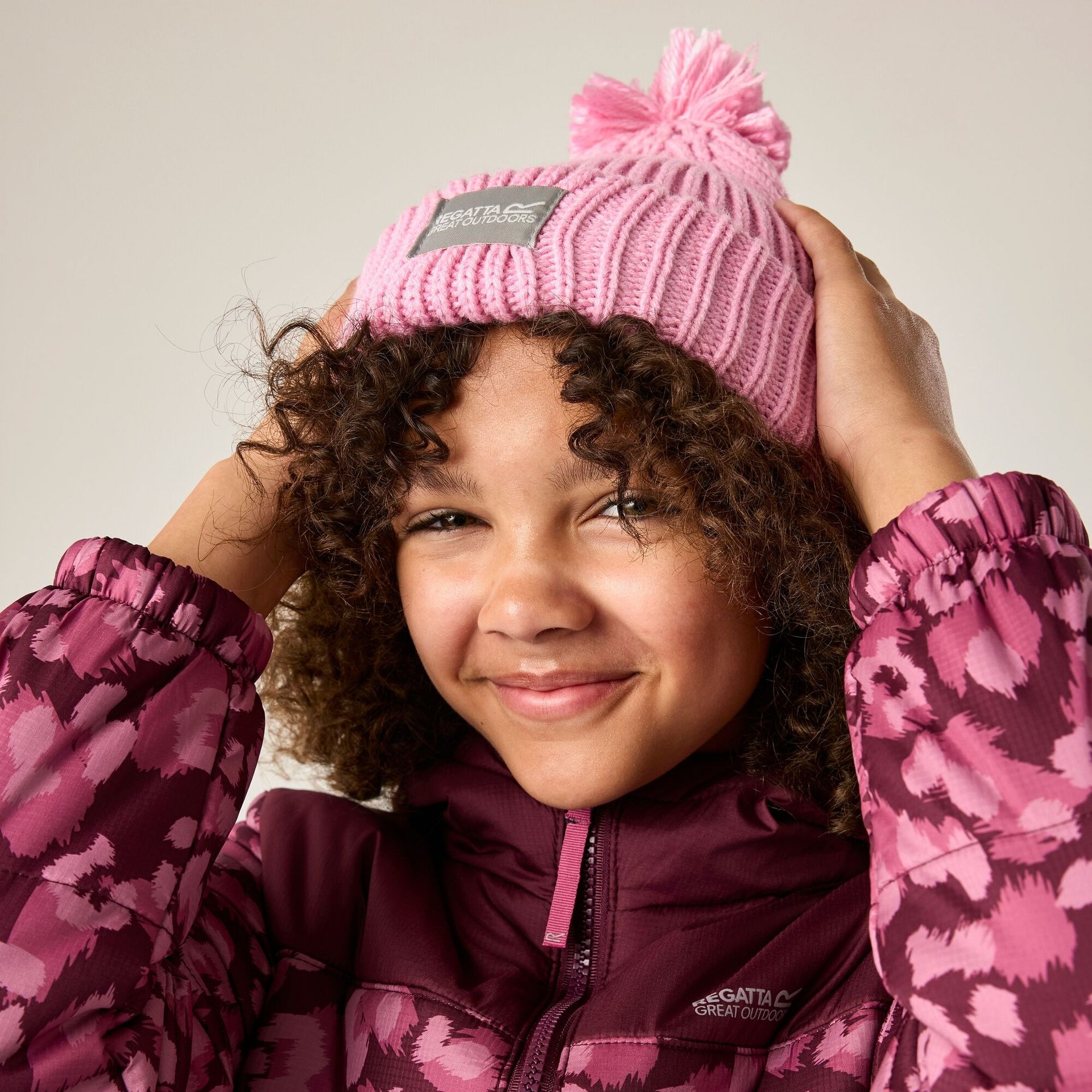 Regatta Czapka dziecięca beanie Connora Różowy