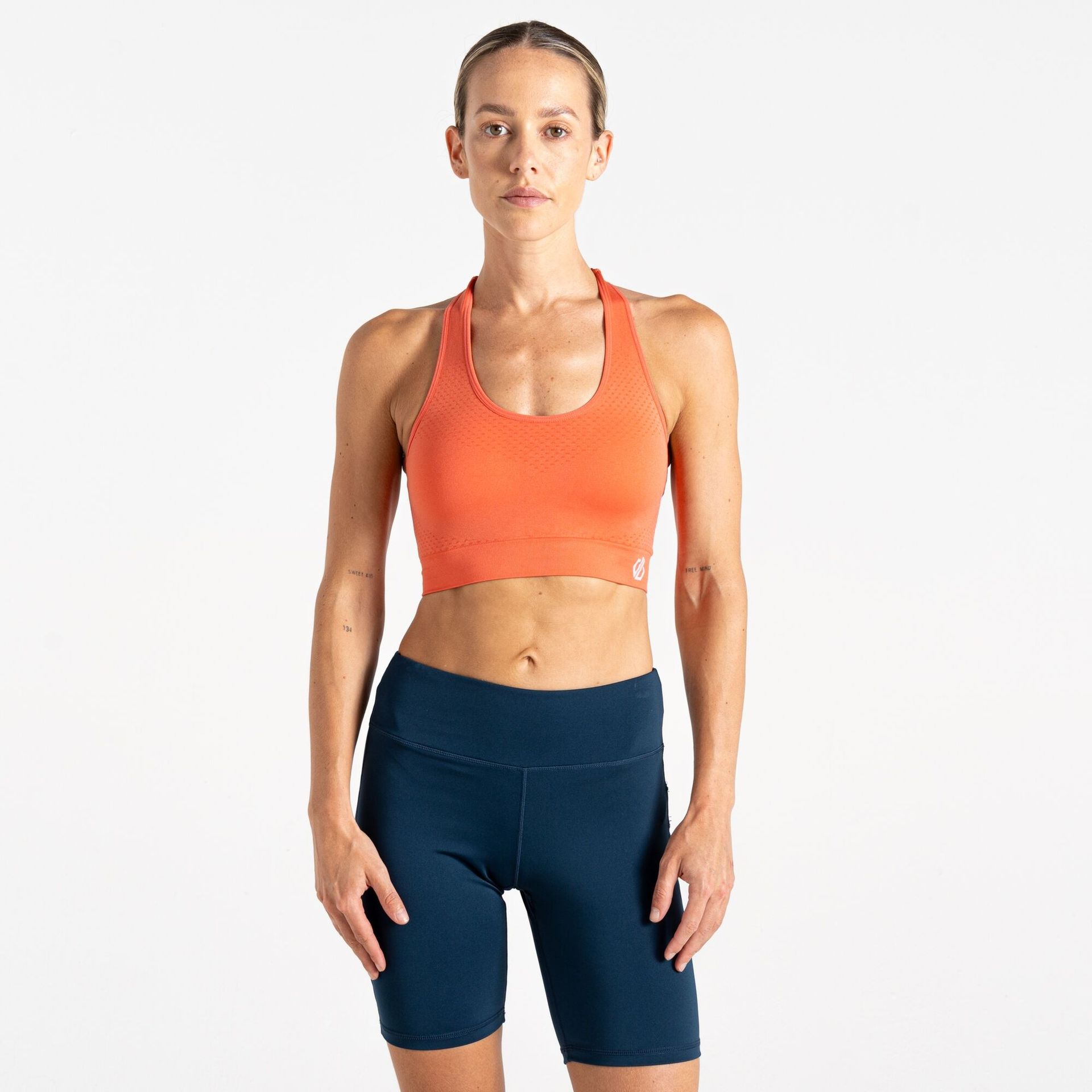 Dare 2b Damski biustonosz sportowy Don't Sweat It II Pomarańczowy, Rozmiar: XL