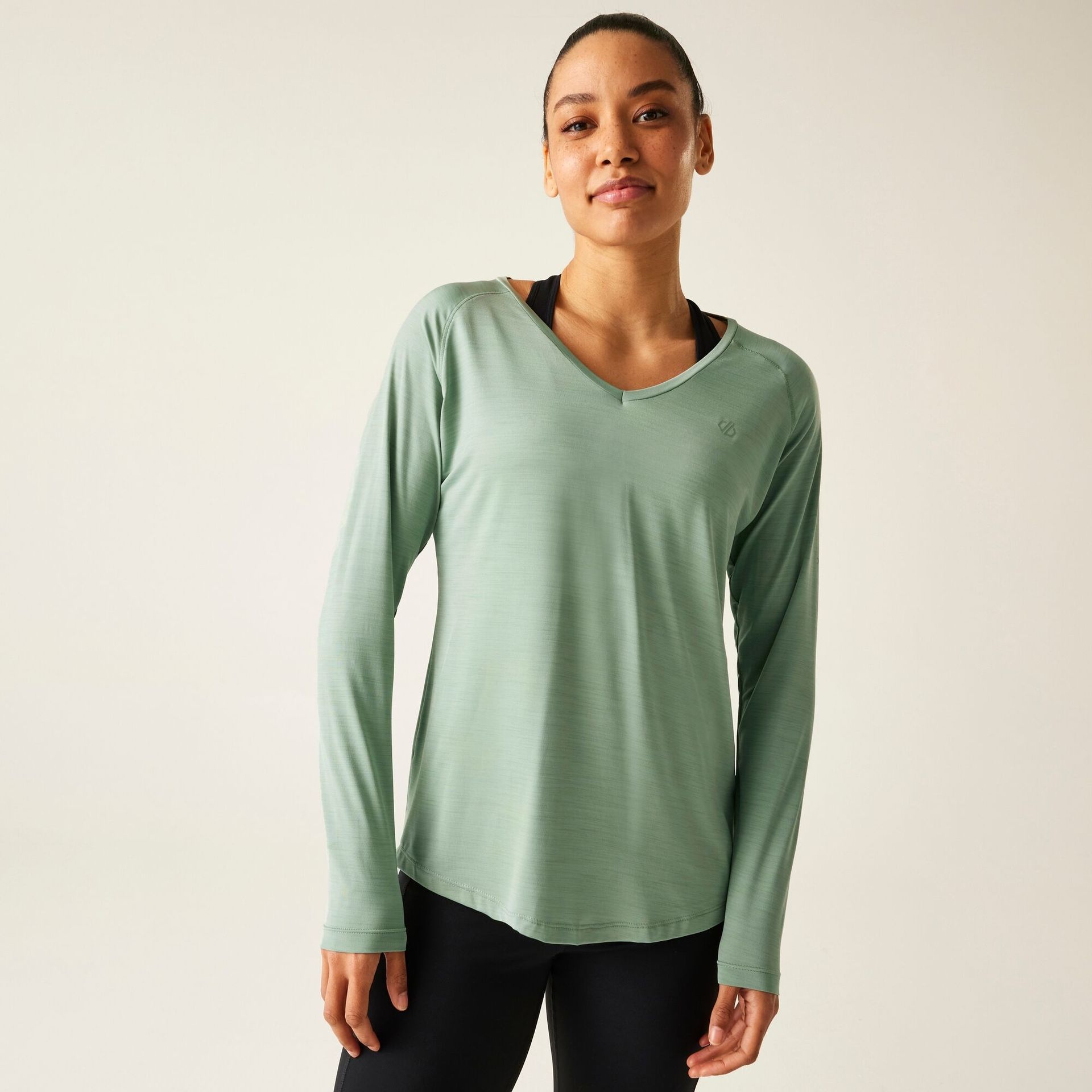 Dare 2b Koszulka damska z długim rękawem Discern Zielony, Rozmiar: 38