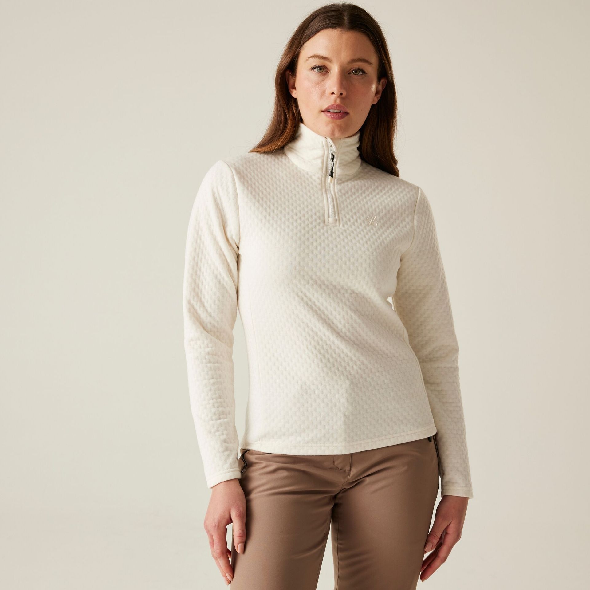 Dare 2b Bluza damska z suwakiem 1/4 Blindside Beżowy, Rozmiar: 44