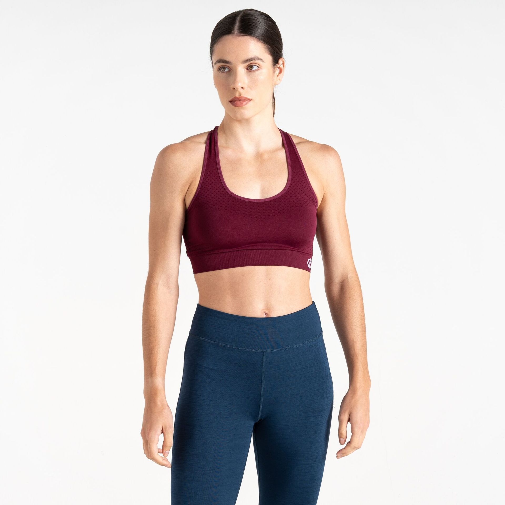 Dare 2b Damski biustonosz sportowy Dont Sweat It Fioletowy, Rozmiar: XS