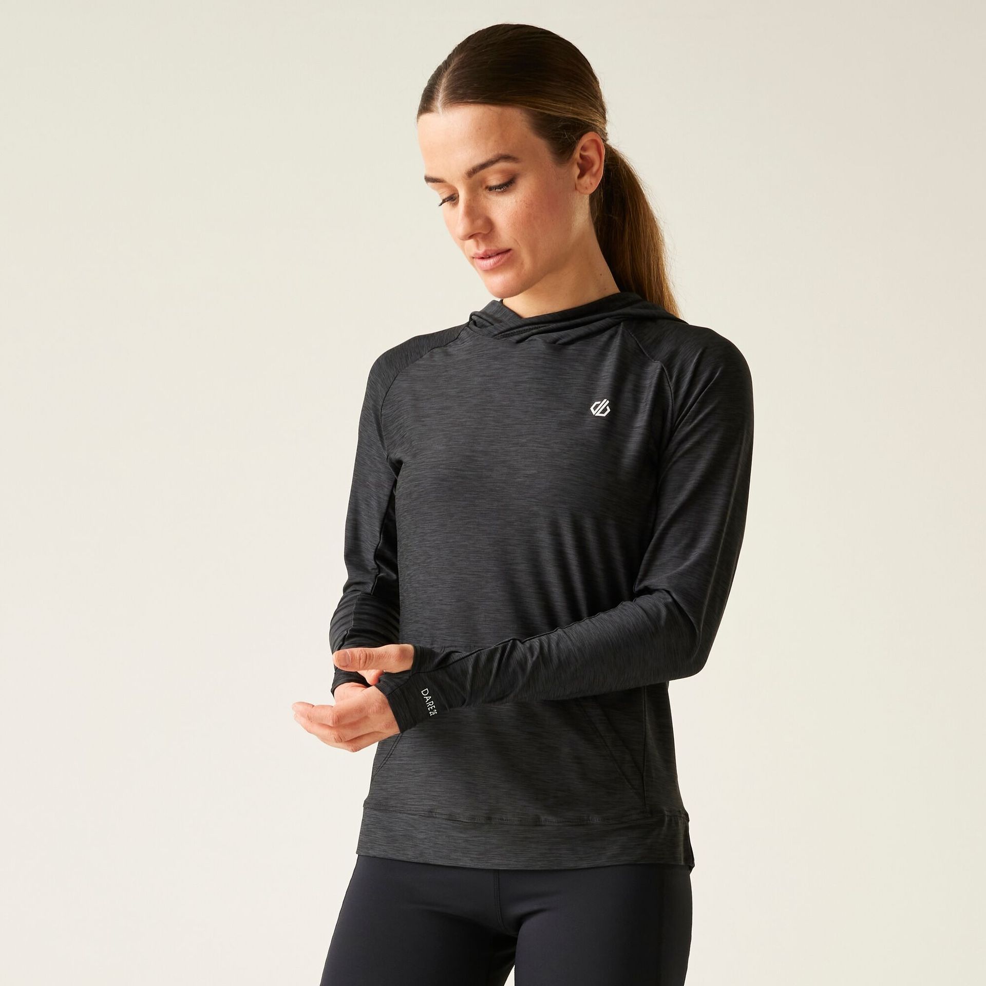 Dare 2b Bluza damska z kapturem Sprint Cty Czarny, Rozmiar: 54