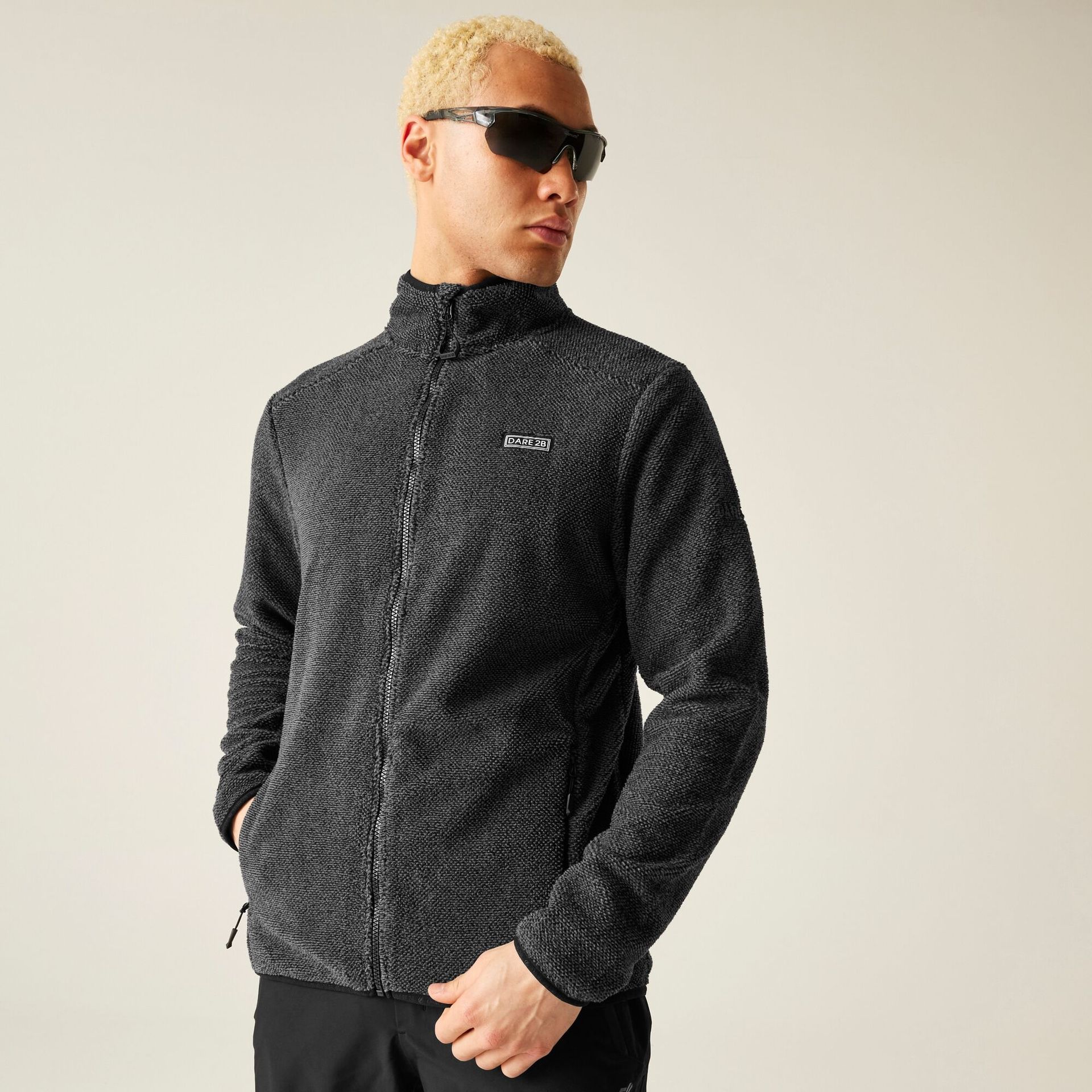 Dare 2b Polar męski rozsuwany Switch Out Czarny, Rozmiar: 3XL