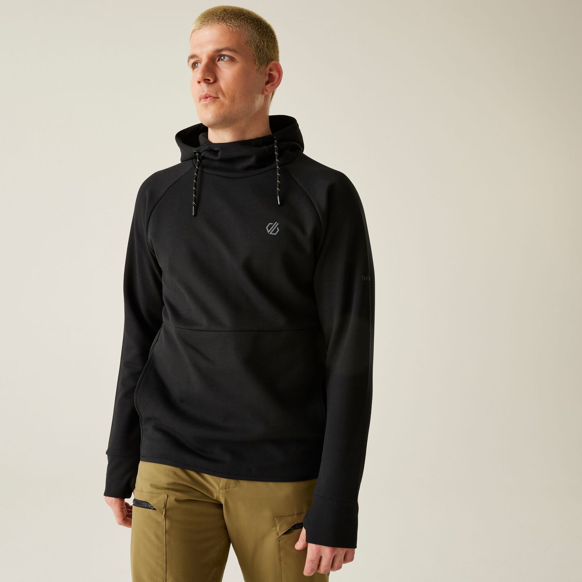 Dare 2b Bluza męska z kapturem Ollie Czarny, Cotton, Rozmiar: S