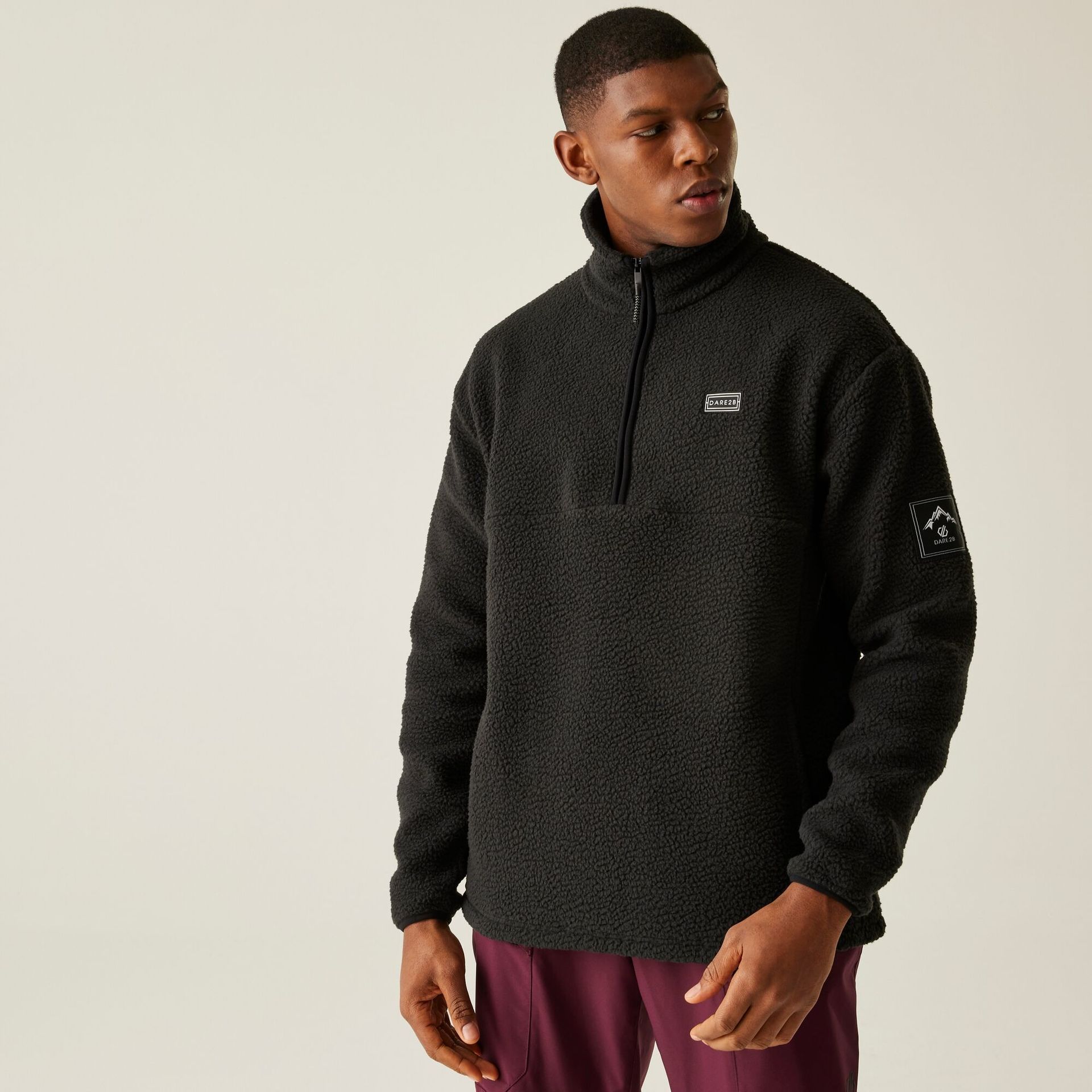 Dare 2b Polar męski z suwakiem 1/2 Twin Tip Czarny, Rozmiar: 3XL