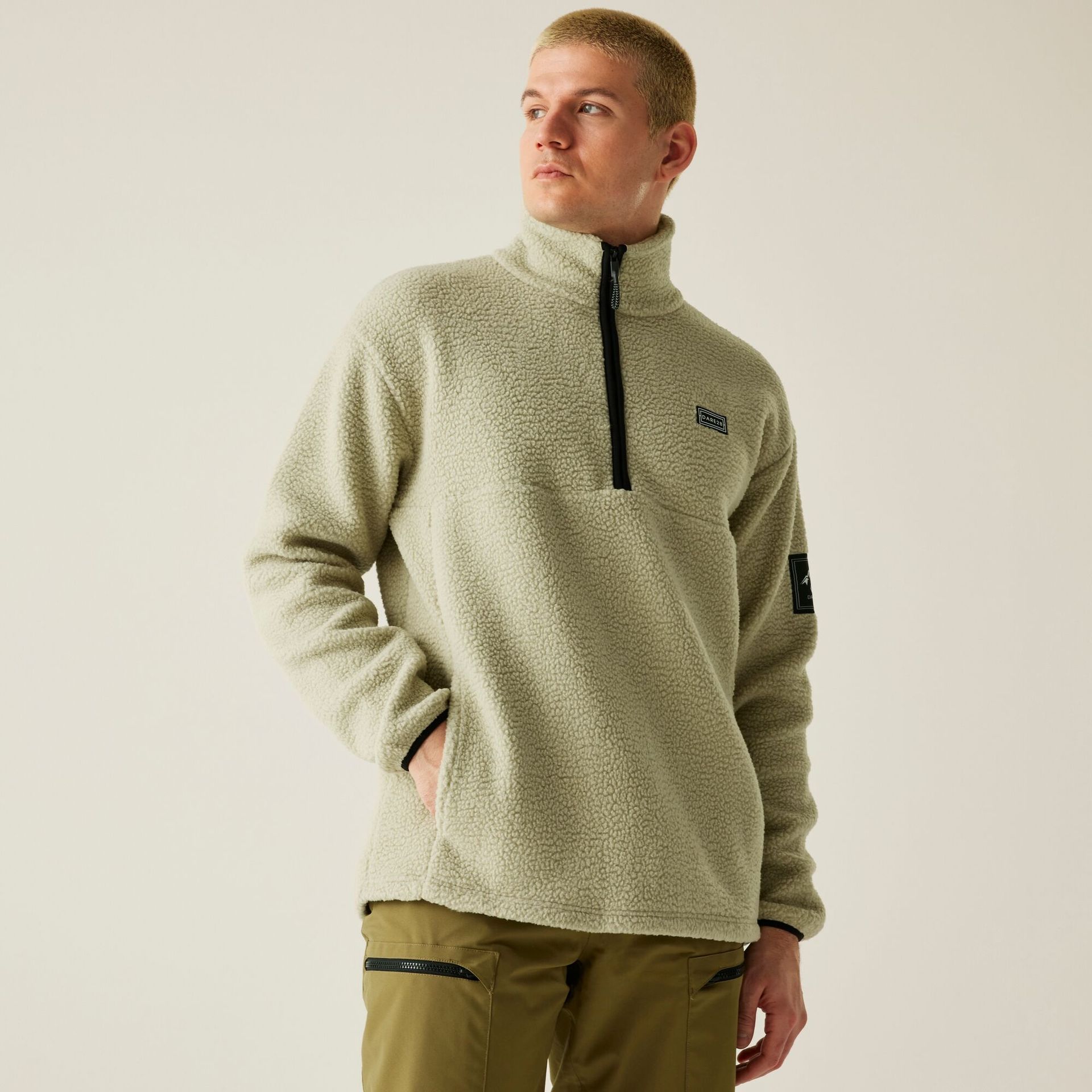 Dare 2b Polar męski z suwakiem 1/2 Twin Tip Beżowy, Rozmiar: 3XL