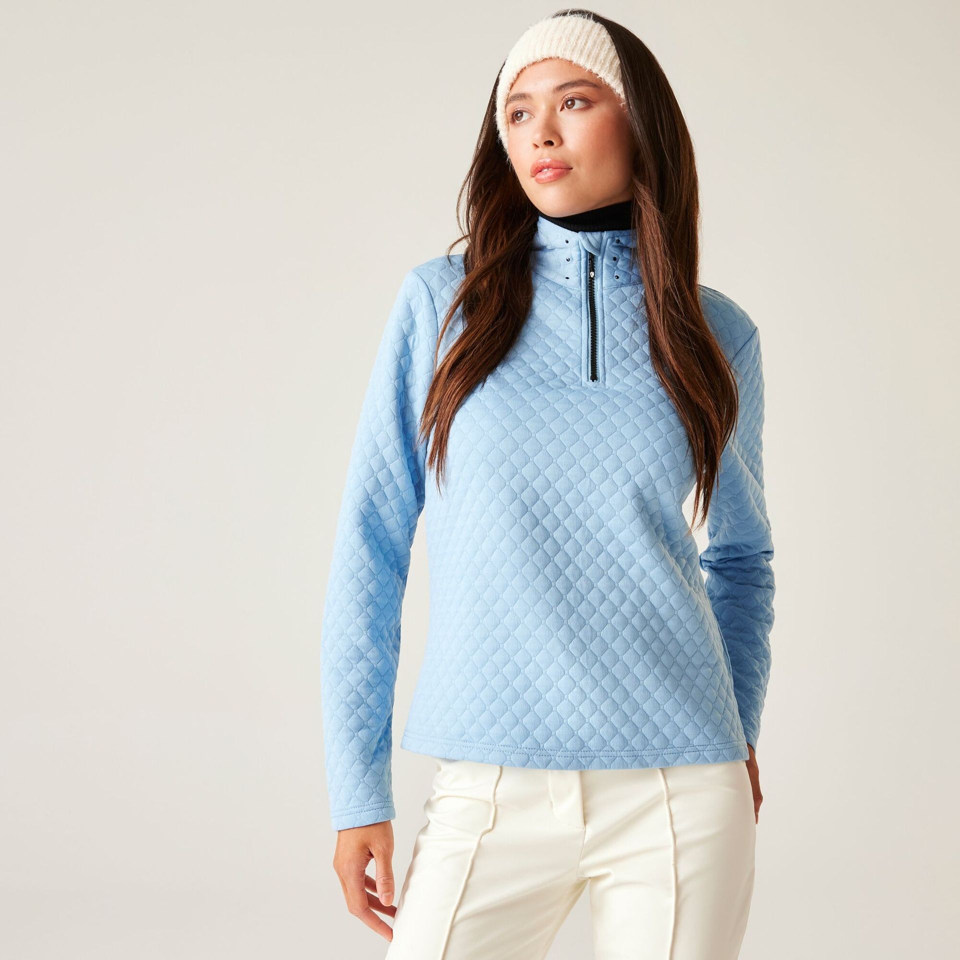 Dare 2b Bluza damska z suwakiem 1/4 Glamourize III Niebieski, Rozmiar: 46