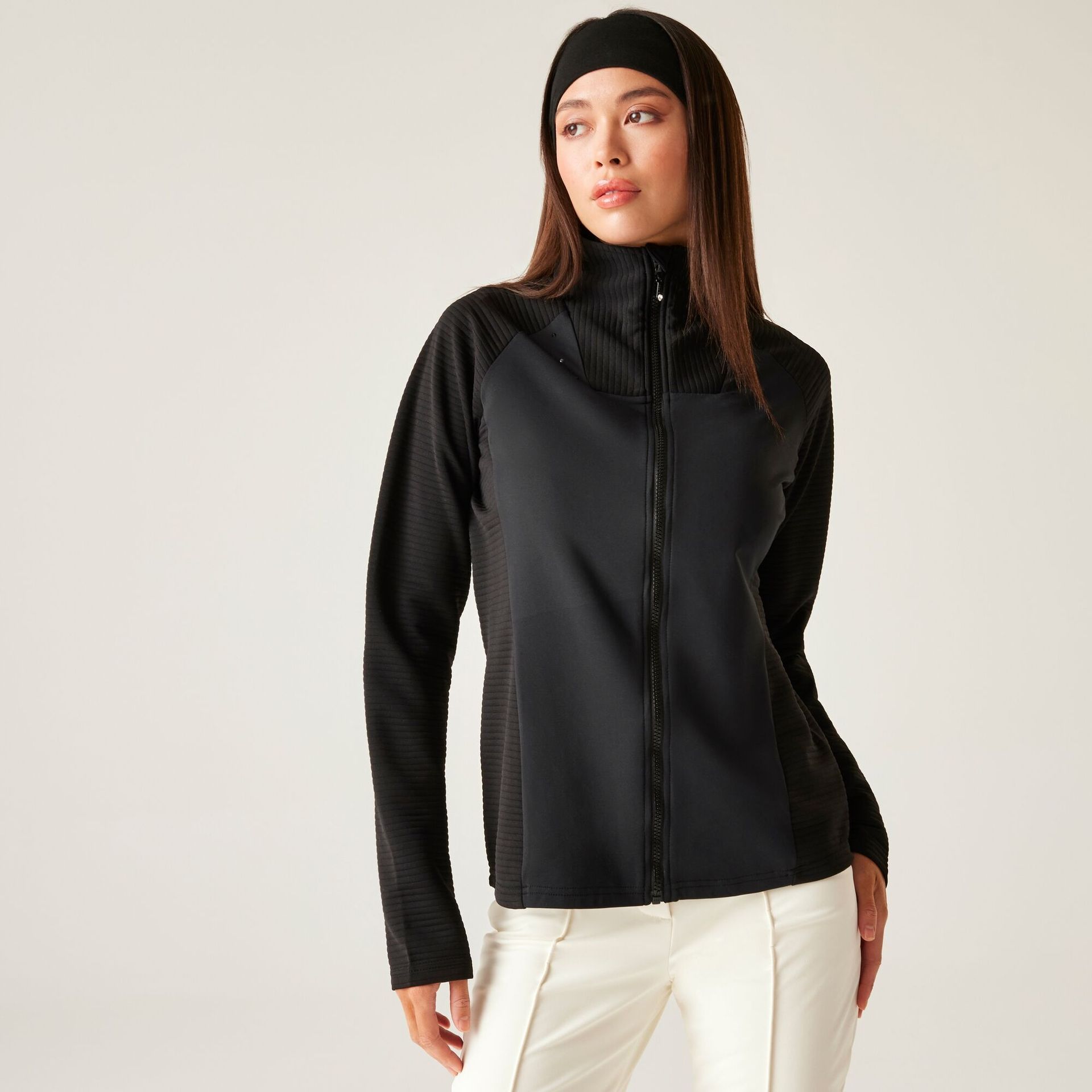 Dare 2b Bluza damska rozsuwana Sleek Czarny, Rozmiar: 46