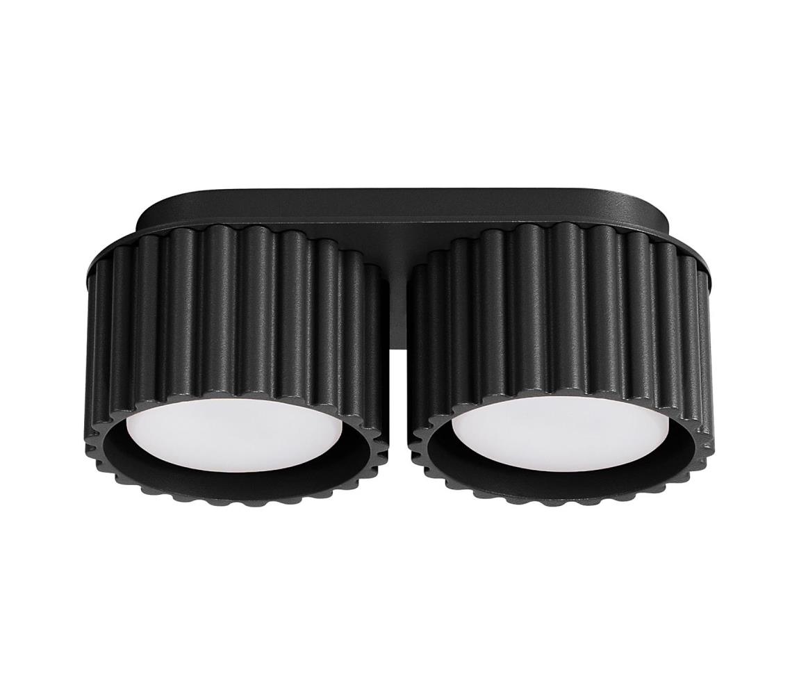 Sollux SL.1788 - Oprawa punktowa AURA 2xGX53/10W/230V czarna