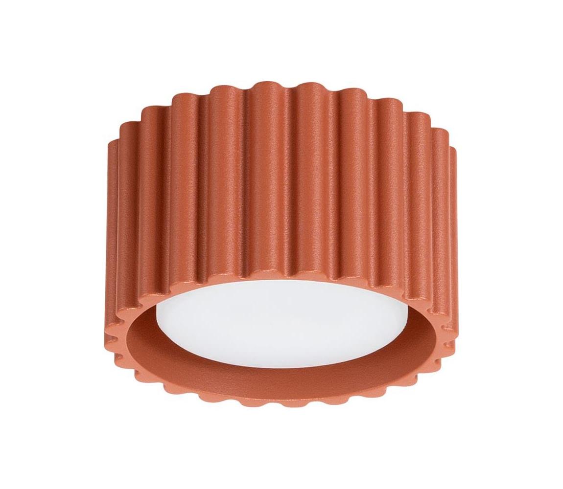 Sollux SL.1802 - Oprawa punktowa AURA 1xGX53/10W/230V Ø 10 cm pomarańczowa