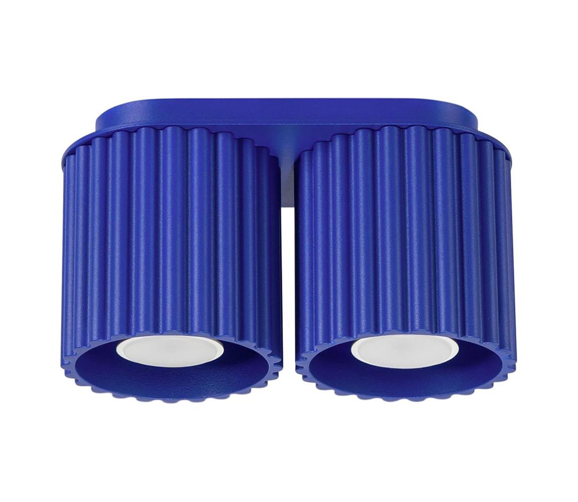 Sollux SL.1810 - Oprawa punktowa AURA 2xGU10/10W/230V niebieska