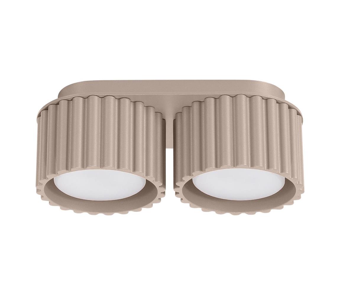 Sollux SL.1818 - Oprawa punktowa AURA 2xGX53/10W/230V taupe