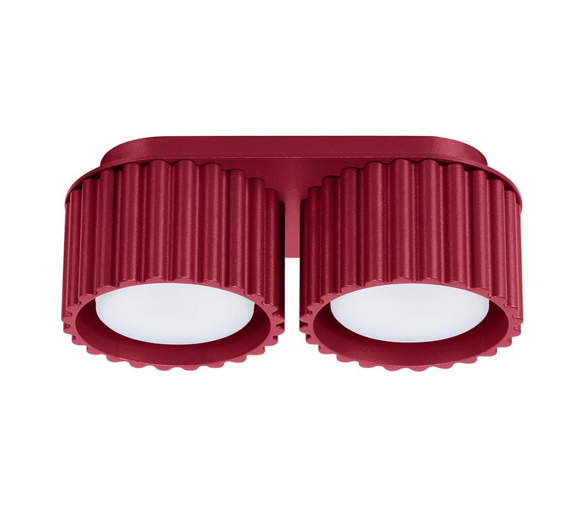 Sollux SL.1823 - Oprawa punktowa AURA 2xGX53/10W/230V czerwona