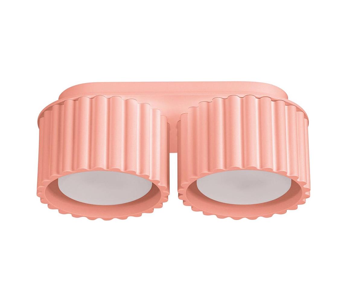 Sollux SL.1828 - Oprawa punktowa AURA 2xGX53/10W/230V różowa