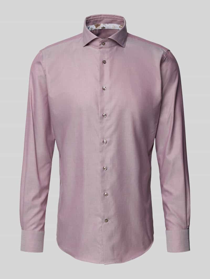 Koszula biznesowa o kroju slim fit z kołnierzykiem typu cutaway