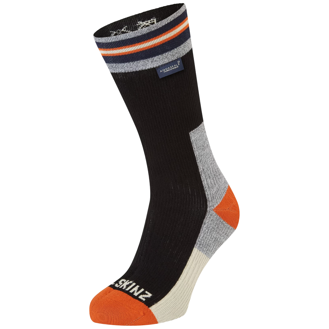 Wodoodporne skarpety SealSkinz Surlingham-M Rozmiar skarpet: 36-38 / Kolor: czarny