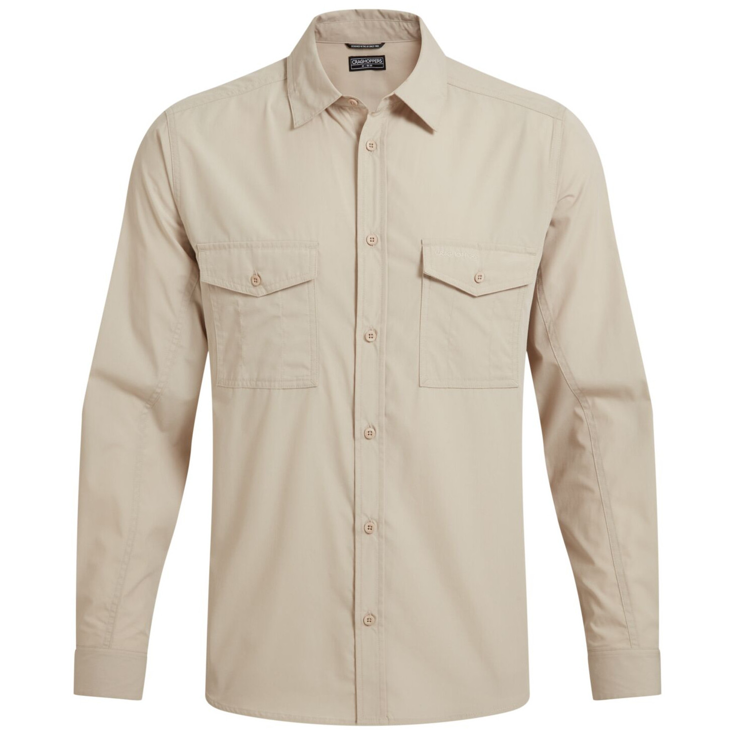 Koszula męska Craghoppers Kiwi II LS Shirt Rozmiar: XL / Kolor: beżowy