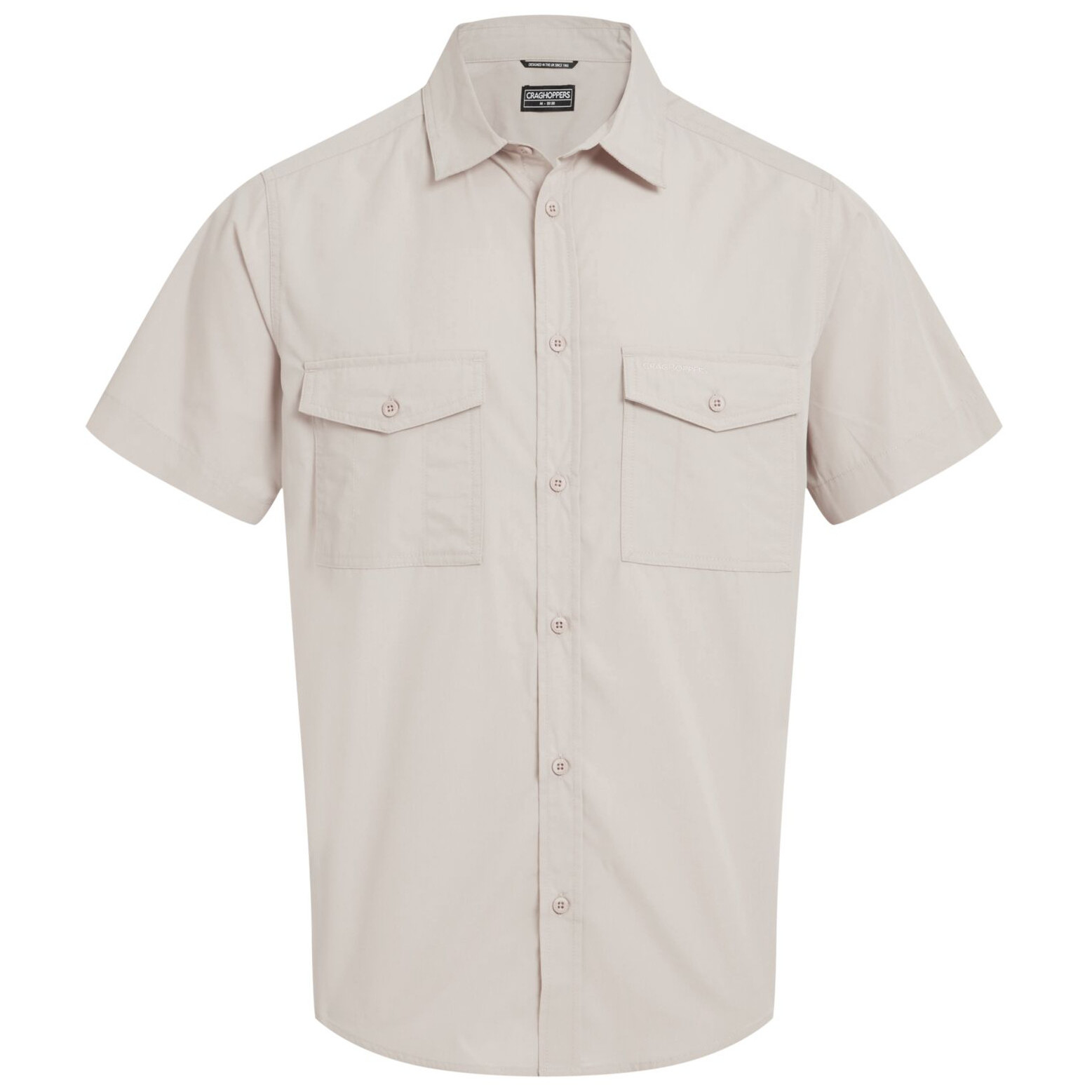 Koszula męska Craghoppers Kiwi II SS Shirt Rozmiar: L / Kolor: beżowy