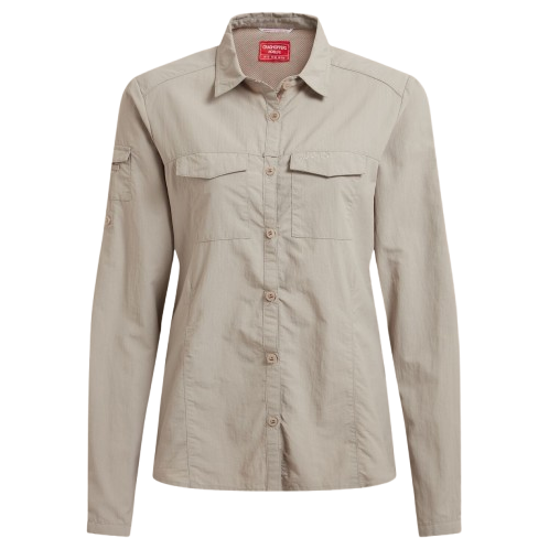 Koszula damska Craghoppers NosiLife Adventure Long Sleeved Shirt III Rozmiar: M / Kolor: jasnobrązowy