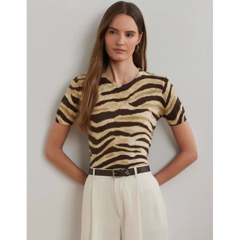 LAUREN RALPH LAUREN Lniany sweter EYELAH | Slim Fit