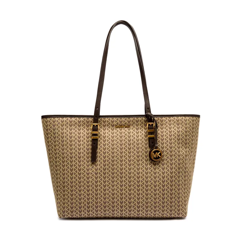 Michael Kors Shopperka Quinn z dodatkiem skóry