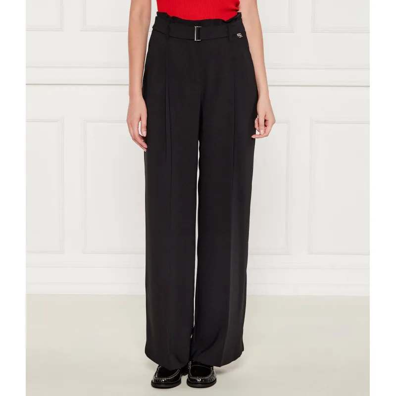 Marc Cain Spodnie z paskiem | Relaxed fit