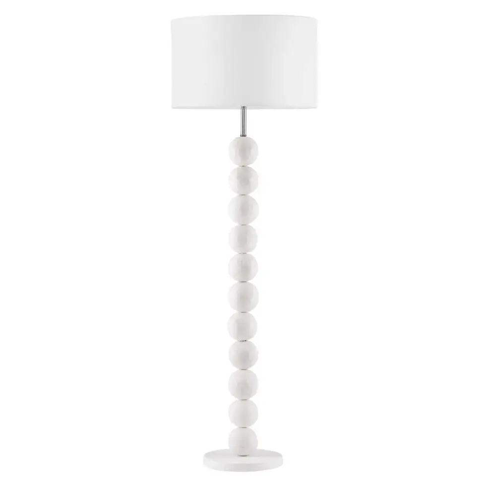 Skandynawska lampa stojąca CELVIRO LE45307 kule papierowe białe