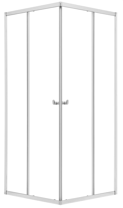 Kabina prysznicowa kwadratowa narożna Hooked 90x90x200 cm profile chromowane Sealskin