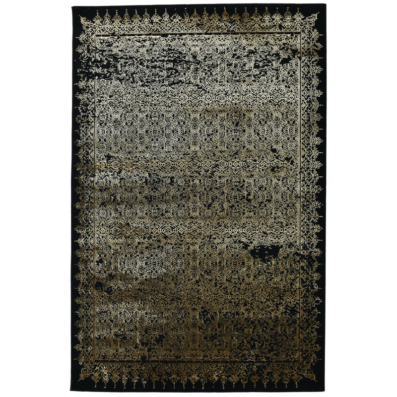 Dywan Century New czarno-złoty 160 x 230 cm
