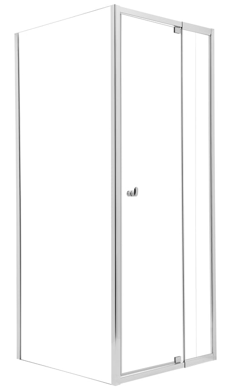 Kabina prysznicowa kwadratowa narożna Hooked 90x90x200 cm profile chromowane Sealskin