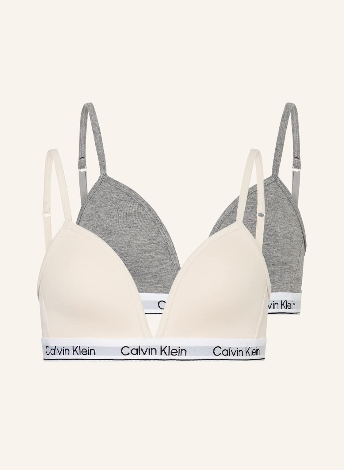 Calvin Klein Biustonosz Bustier Icon Cotton Stretch, 2 Szt rosa