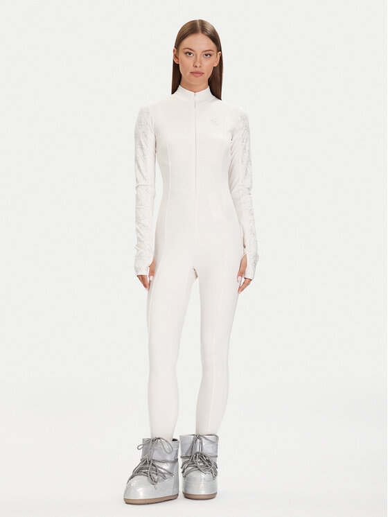 Guess Kombinezon W5BD1P K7182 Écru Slim Fit