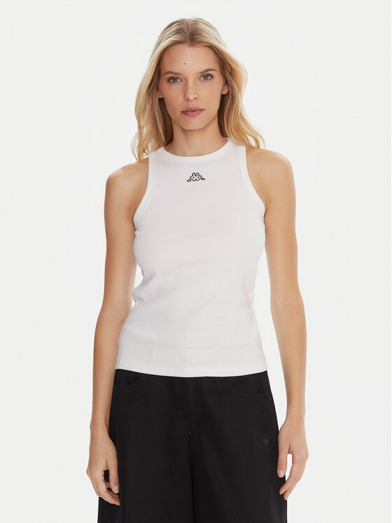 Kappa Komplet 2 topów Logo Benny 322565W Biały Regular Fit