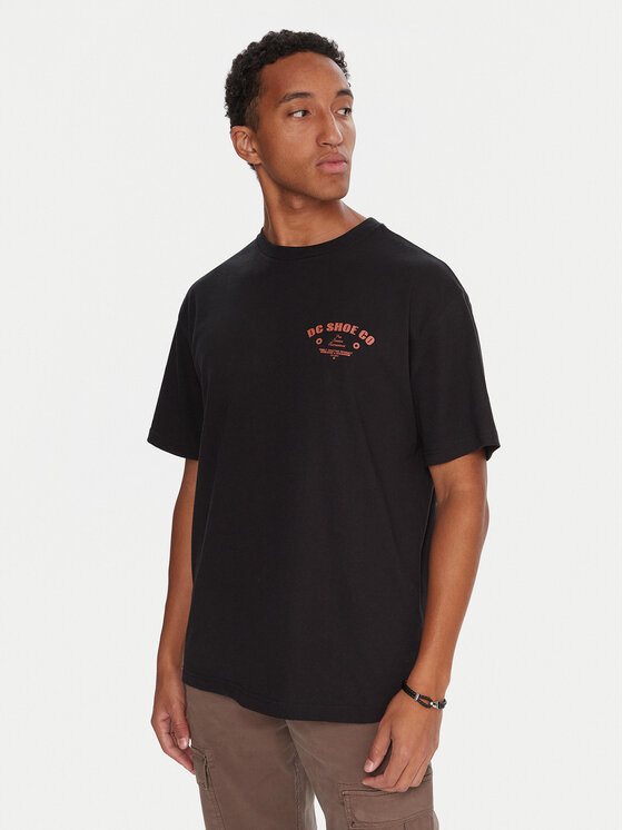 DC T-Shirt Pro Service EDYZT04370 Czarny Heritage Fit
