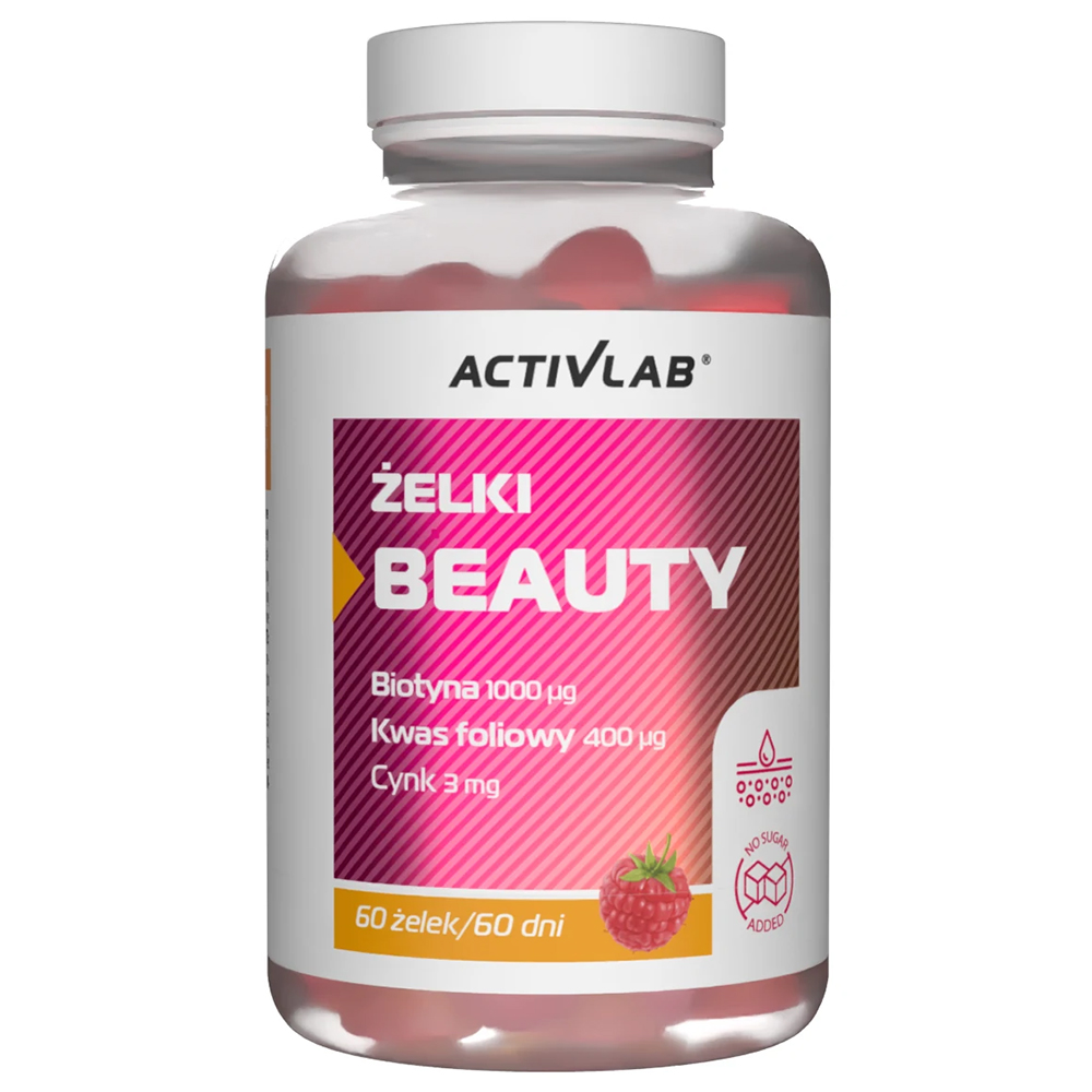 Activlab Pharma Żelki Beauty, smak malinowy, 60 sztuk