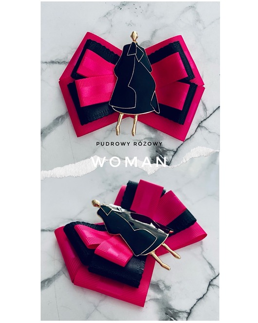 Brosza WOMAN w stylu Pop Art z artystyczną Kobietą