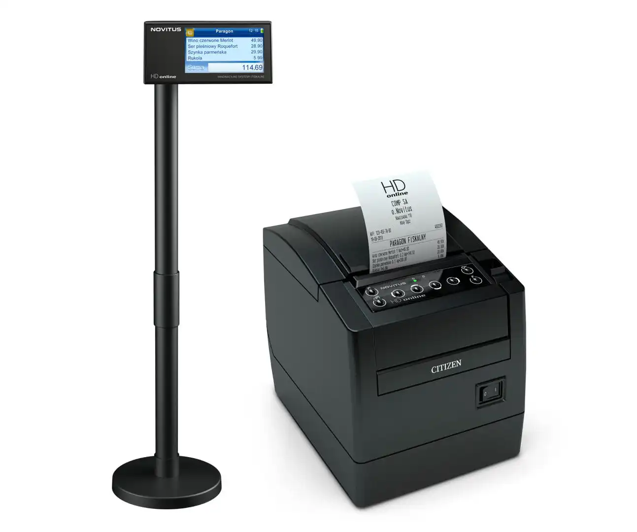 NOVITUS HD II z wyświetlaczem wolnostojącym