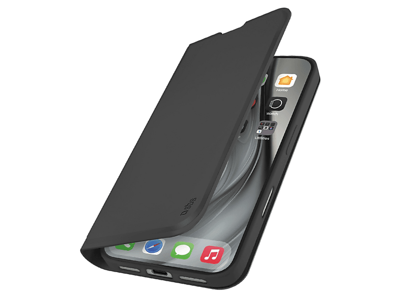 Etui z klapką SBS Wallet Smooth do iPhone 17 Pro Max TEWALIP1769K Czarny