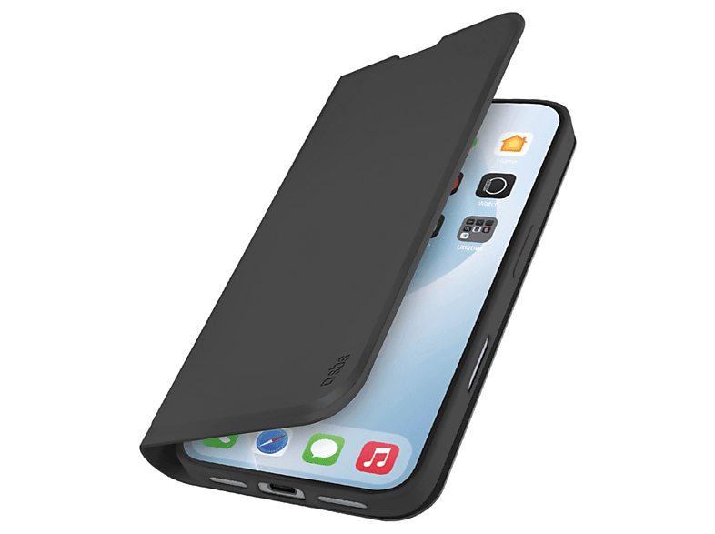 Etui z klapką SBS Wallet Smooth do iPhone 17 Air TEWALIP1766K Czarny