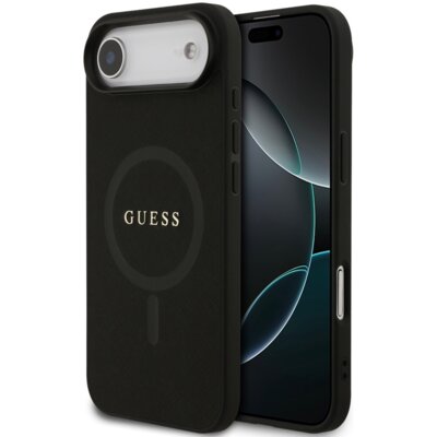 Etui GUESS Saffiano Classic Logo MagSafe do Apple iPhone Air Czarny