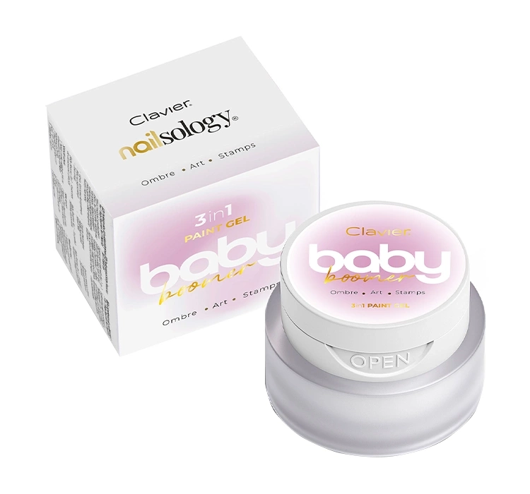 Clavier Nailsology Baby Boomer French & Nude wielozadaniowy żel 3w1 do stylizacji paznokci F04 Sensual 3 g